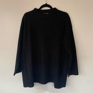 Eileen Fisher Merino Wool Black Sweater